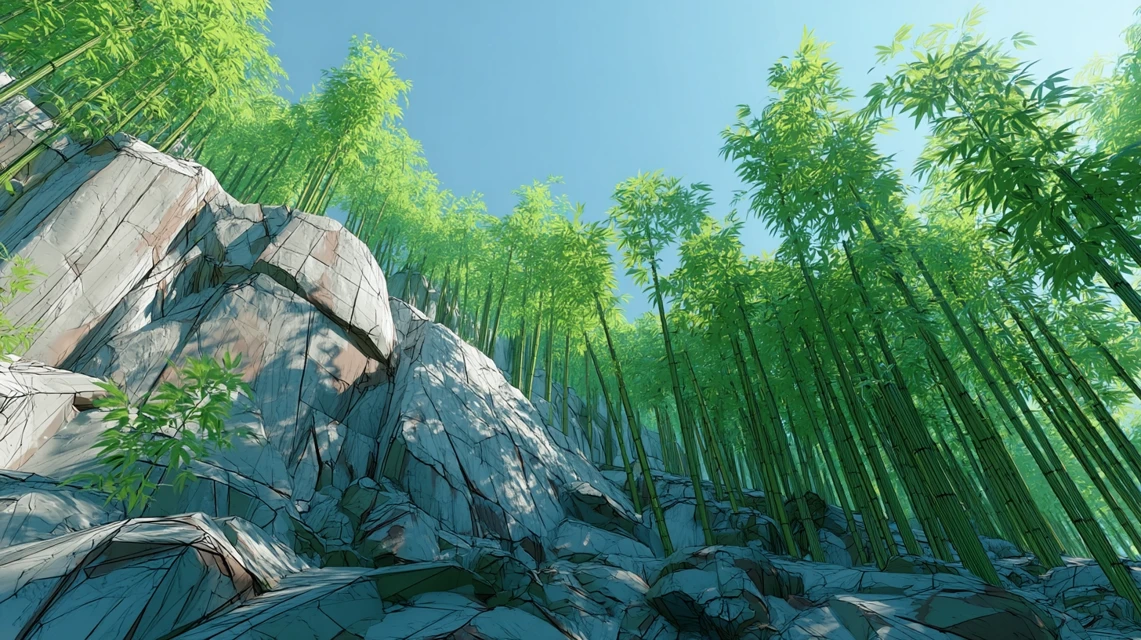 Stylized 3D Landscapes: Midjourney v7 vs v6.1 vs v5.2 - v7.0 - Image 4