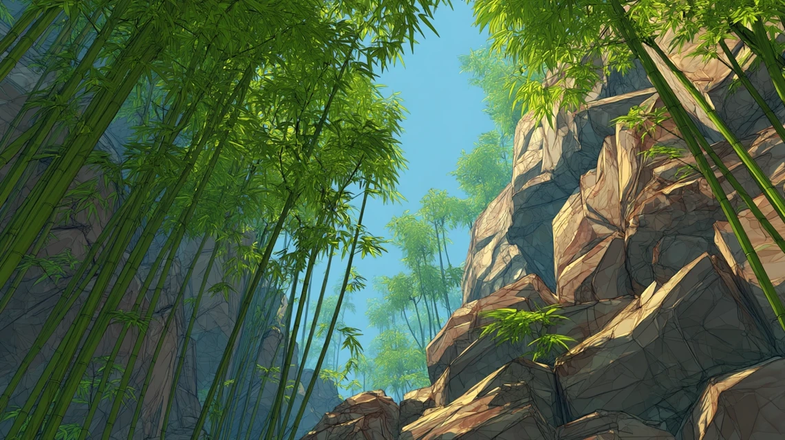 Stylized 3D Landscapes: Midjourney v7 vs v6.1 vs v5.2 - v7.0 - Image 3