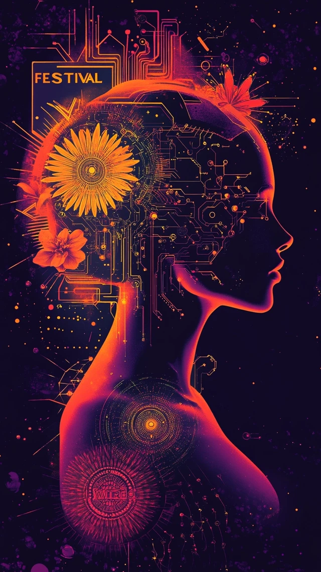 MidJourney’s Evolution of Synthwave Festival Poster Design - v6.1 - Image 3
