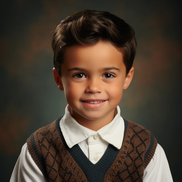 MidJourney 80s Retro School Portrait AI Showdown (v5-v7) - v5.2 - Image 2