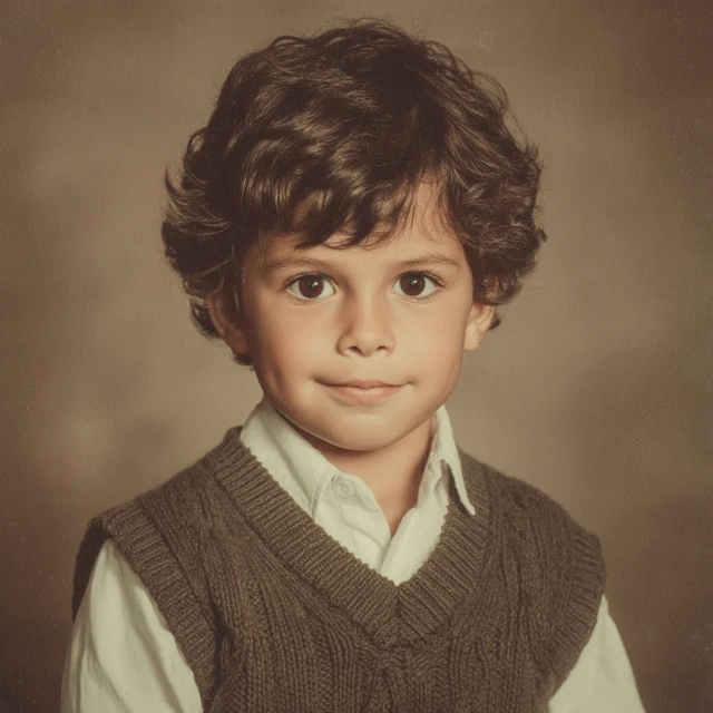 MidJourney 80s Retro School Portrait AI Showdown (v5-v7) - v7.0 - Image 3