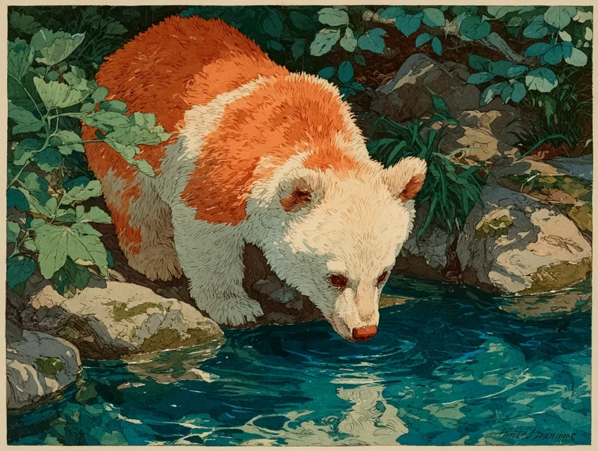 Midjourney Stylized Bear Cub Art: v5.2 vs v6.1 vs v7.0 - v7.0 - Image 2