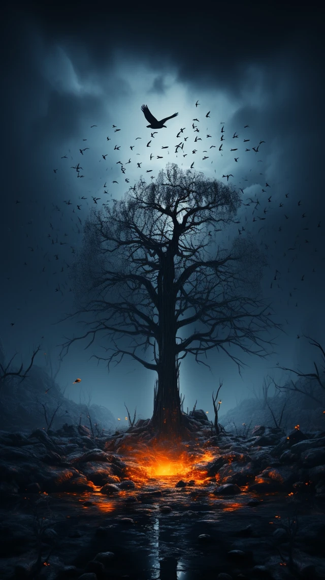 AI Moonlit Tree Photography: Midjourney v5.2-v7 Guide - v5.2 - Image 2