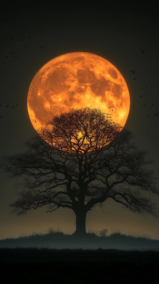 AI Moonlit Tree Photography: Midjourney v5.2-v7 Guide - v6.1 - Image 4