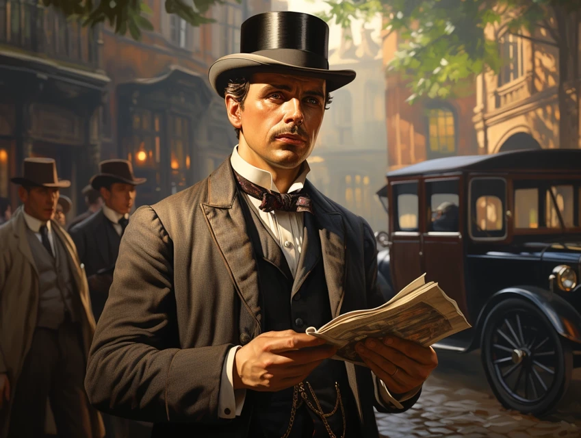Midjourney 1800s Gentleman Illustration: v5.2-v7.0 - v5.2 - Image 4