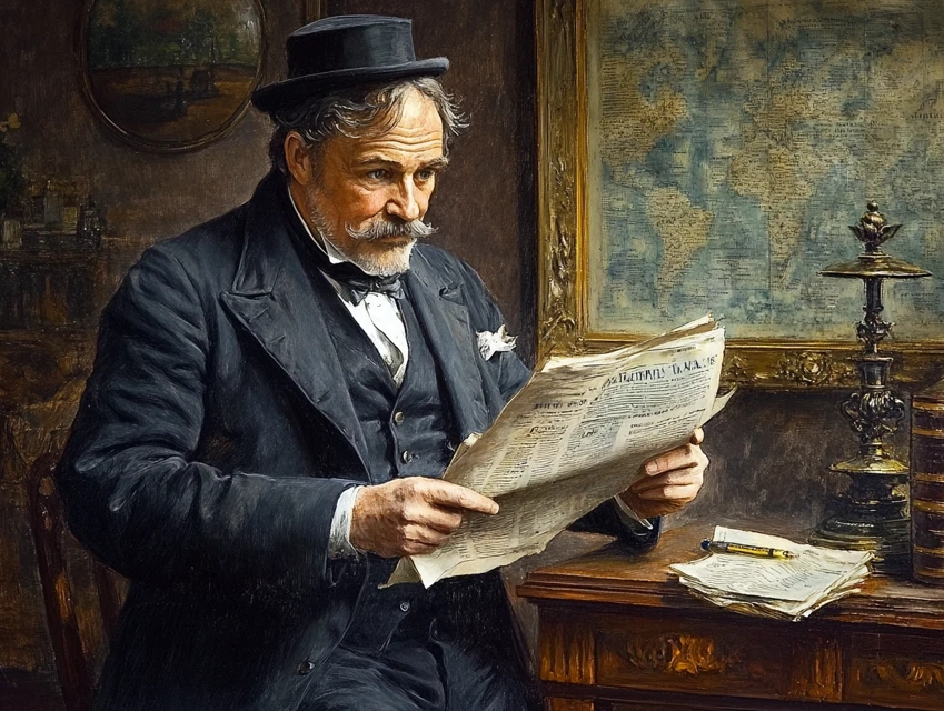 Midjourney 1800s Gentleman Illustration: v5.2-v7.0 - v6.1 - Image 4