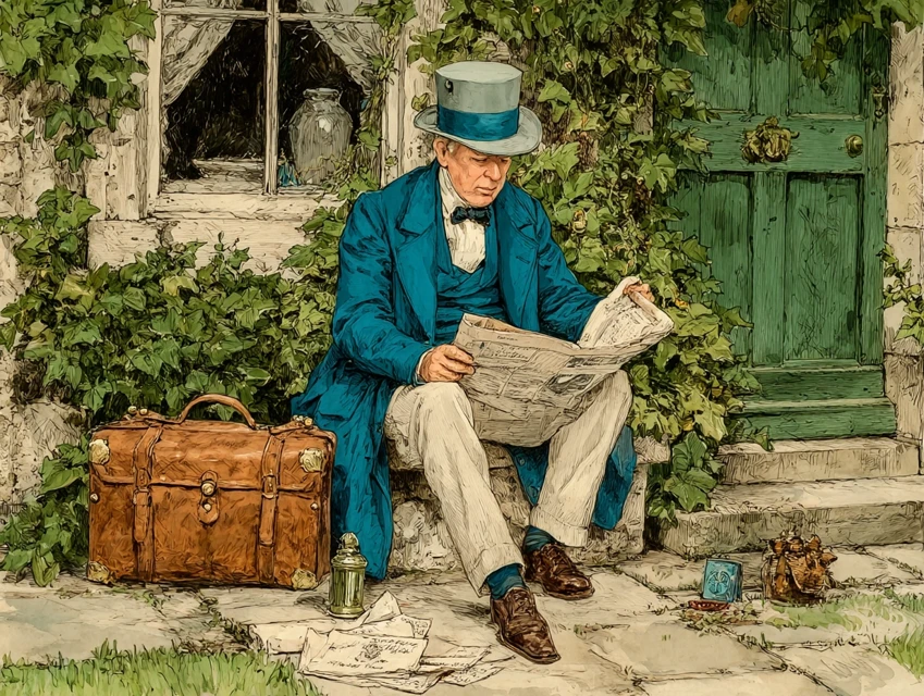 Midjourney 1800s Gentleman Illustration: v5.2-v7.0 - v7.0 - Image 3