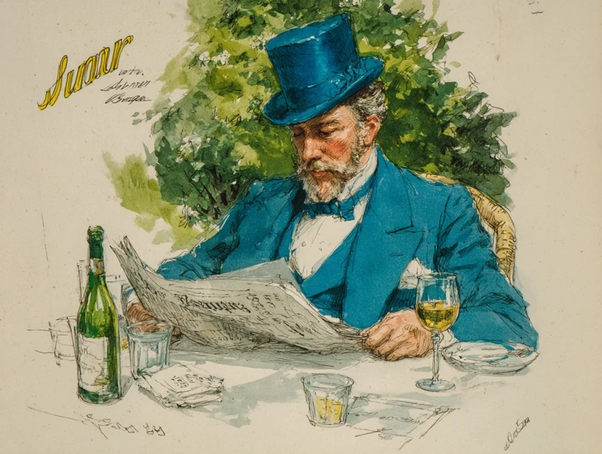 Midjourney 1800s Gentleman Illustration: v5.2-v7.0 - v7.0 - Image 4