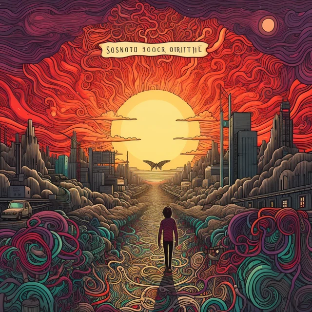 Midjourney’s Evolution of Psychedelic Album Cover Art - v5.2 - Image 3