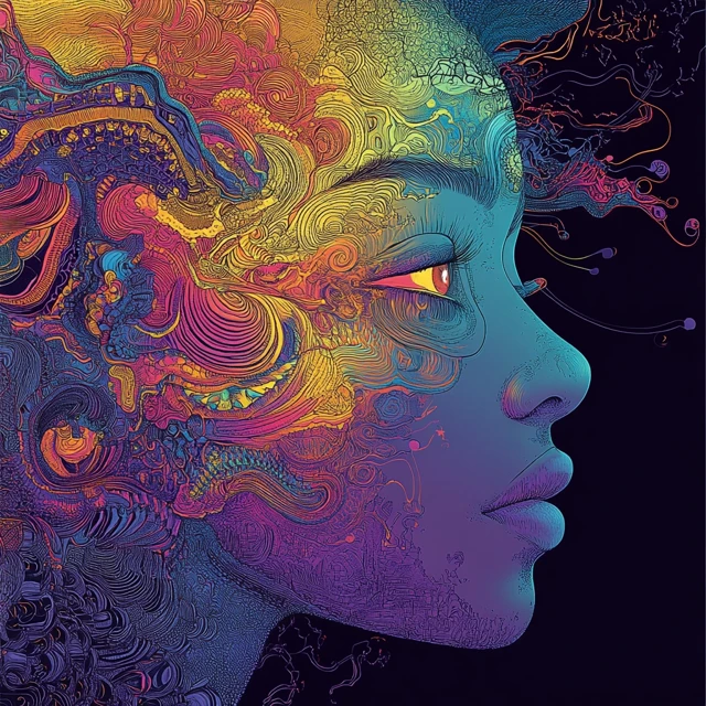 Midjourney’s Evolution of Psychedelic Album Cover Art - v6.1 - Image 4