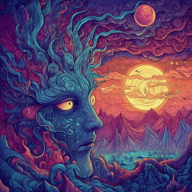 Midjourney’s Evolution of Psychedelic Album Cover Art - v6.1 - Image 3