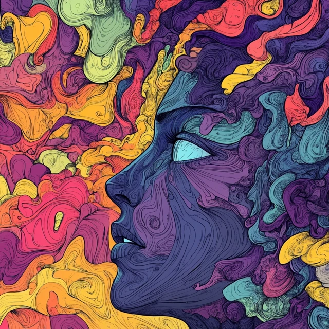 Midjourney’s Evolution of Psychedelic Album Cover Art - v6.1 - Image 2