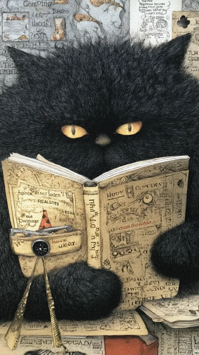 MidJourney Evolution: Whimsical Cat Art Comparison - v7.0 - Image 4