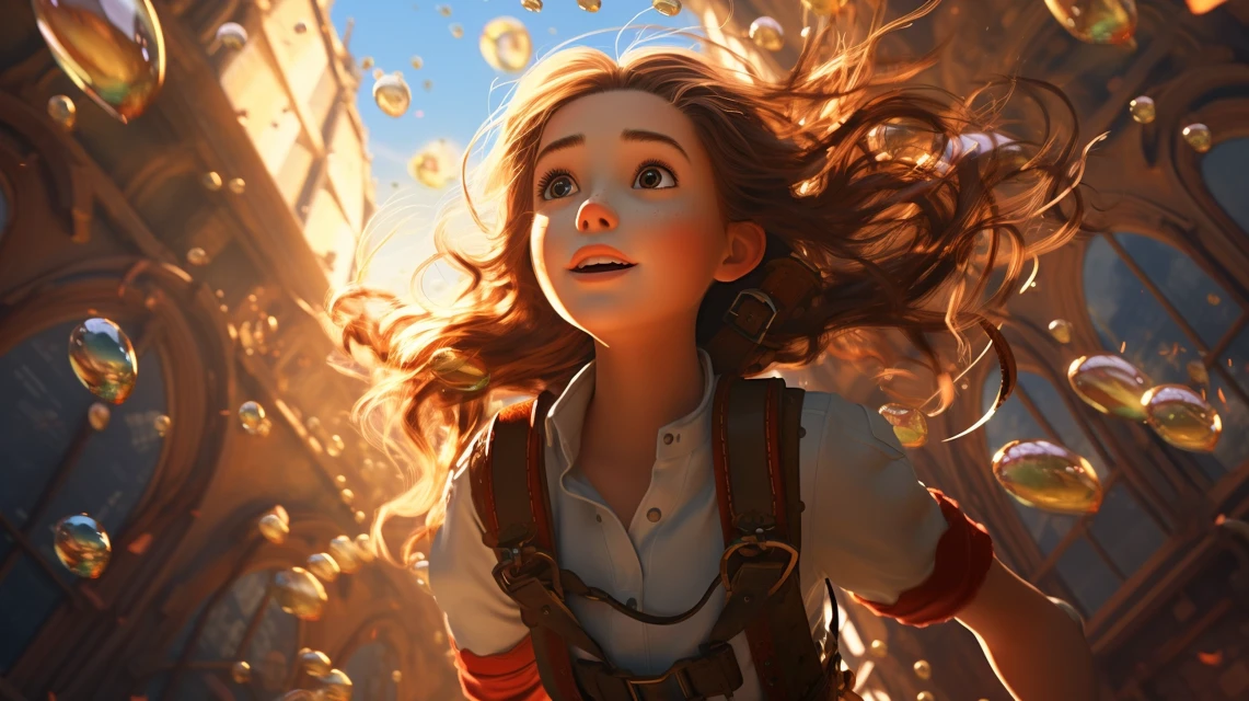 Midjourney Steampunk Anime Airship Illustration Comparison - v5.2 - Image 3