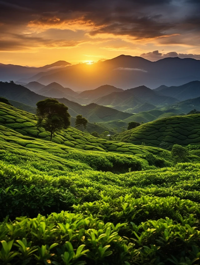 MJ v5.2-v7: Best Tea Plantation Sunset Landscapes Guide - v5.2 - Image 2