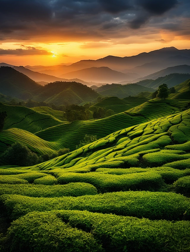 MJ v5.2-v7: Best Tea Plantation Sunset Landscapes Guide - v5.2 - Image 4