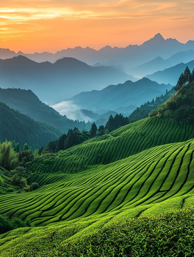 MJ v5.2-v7: Best Tea Plantation Sunset Landscapes Guide - v6.1 - Image 2