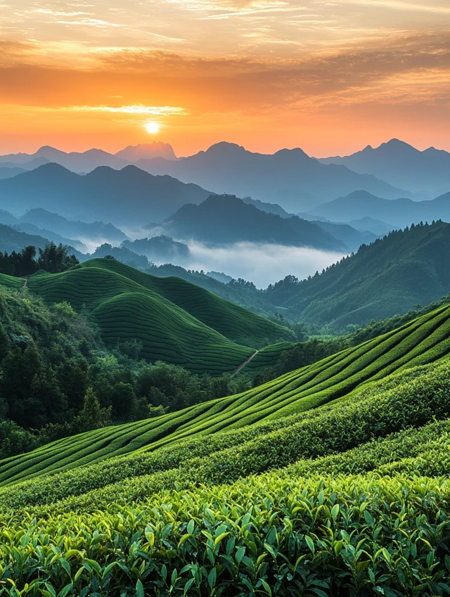 MJ v5.2-v7: Best Tea Plantation Sunset Landscapes Guide - v6.1 - Image 3