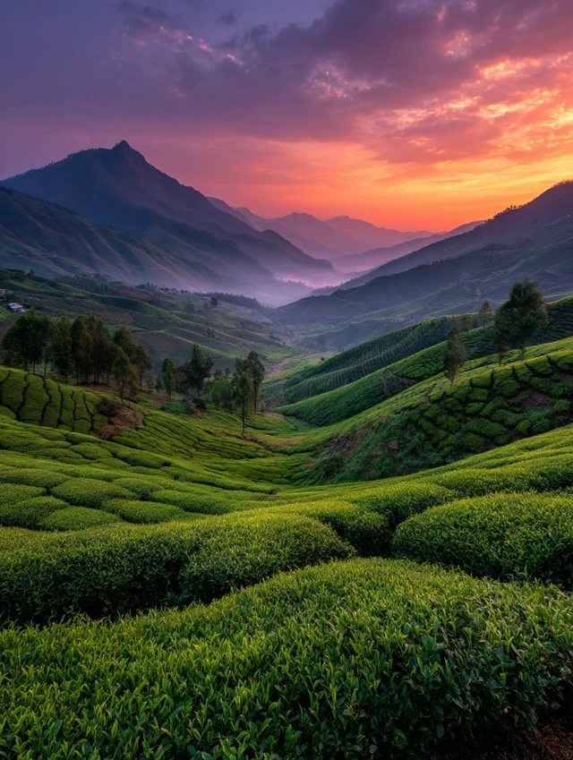 MJ v5.2-v7: Best Tea Plantation Sunset Landscapes Guide - v7.0 - Image 2