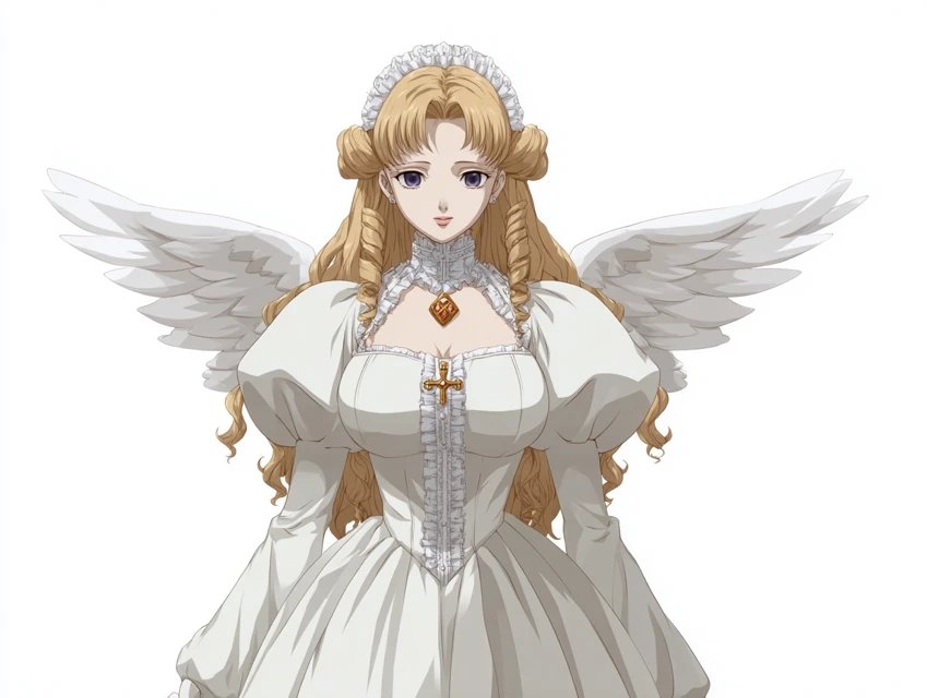 Blonde Anime Angel: Midjourney v5.2-v7.0 Art Comparison - v7.0 - Image 1