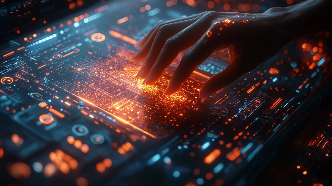 MJ v5-v7: AI-Generated Holographic Social Media Design - v6.1 - Image 4
