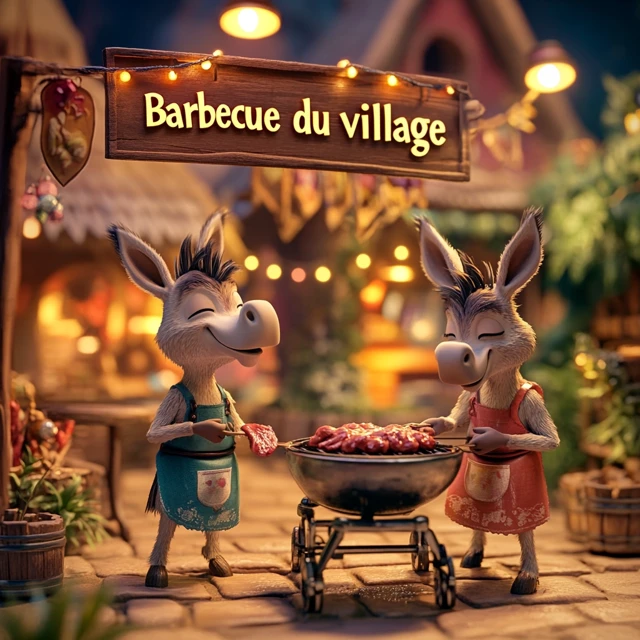 Midjourney’s Cartoon Donkey BBQ Character Evolution - v6.1 - Image 3