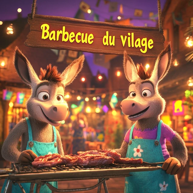 Midjourney’s Cartoon Donkey BBQ Character Evolution - v6.1 - Image 4