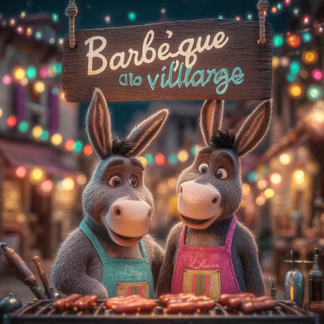 Midjourney’s Cartoon Donkey BBQ Character Evolution - v7.0 - Image 3
