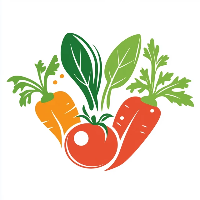 Midjourney Vegetable Logo Design: v5.2 vs v6.1 vs v7.0 - v6.1 - Image 3