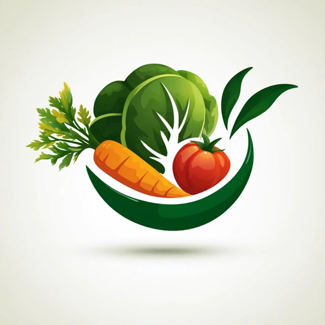 Midjourney Vegetable Logo Design: v5.2 vs v6.1 vs v7.0 - v7.0 - Image 3