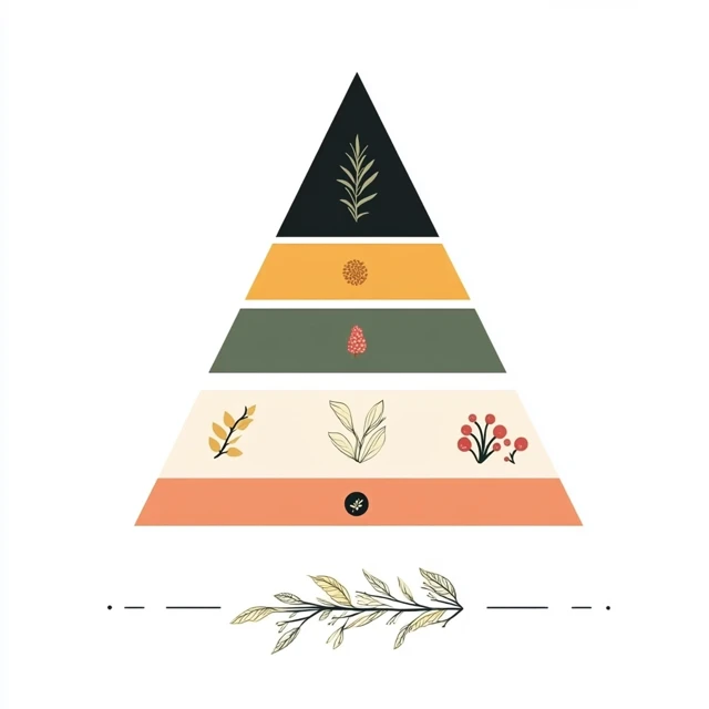 MJ v5.2-v7: Best for Minimalist Fragrance Pyramid Design? - v6.1 - Image 3
