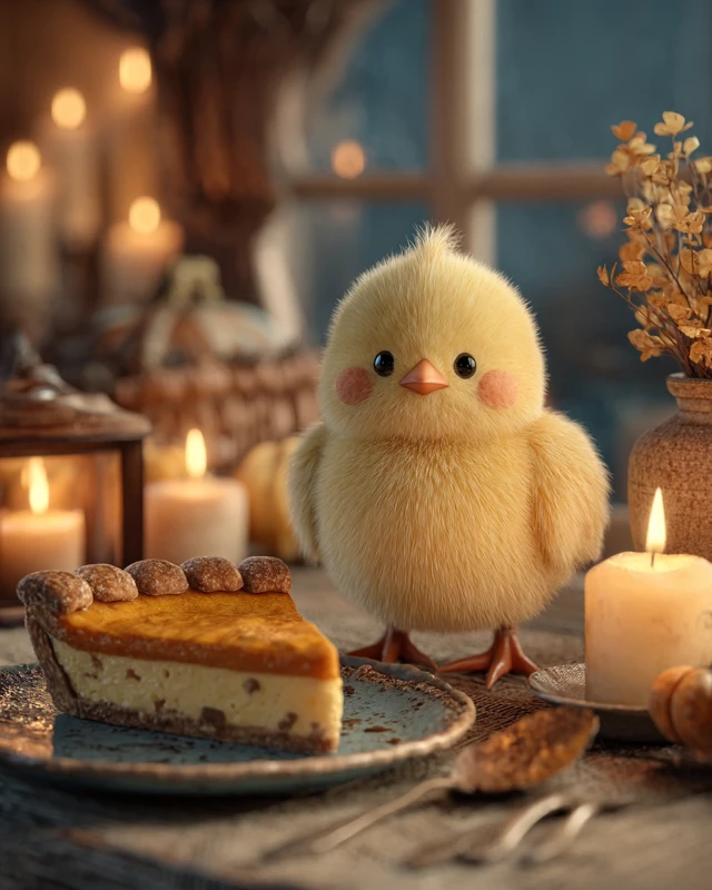 Midjourney: Best Cute Thanksgiving 3D Chick Illustrations? - v7.0 - Image 3