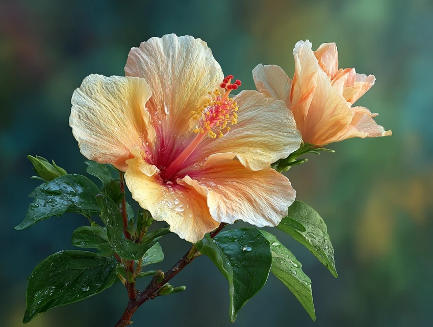 Realistic Hibiscus Flower AI Art: Midjourney v5.2-v7.0 Test - v7.0 - Image 4