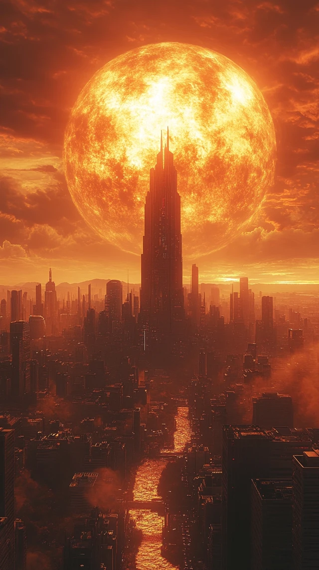 MidJourney v5.2 vs v6.1 vs v7.0: Sunset Futuristic Cityscapes - v6.1 - Image 4