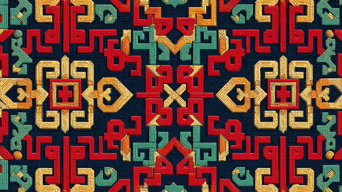 Midjourney Dancheong Geometric Pattern Mastery: V5-V7 - v7.0 - Image 2