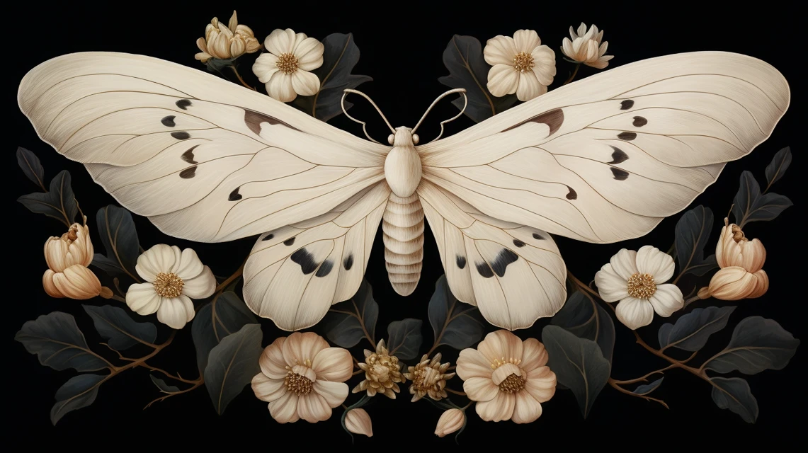 Minimalist Moth Art: Midjourney v5.2 vs v6.1 vs v7.0 - v5.2 - Image 3