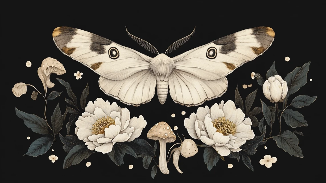 Minimalist Moth Art: Midjourney v5.2 vs v6.1 vs v7.0 - v6.1 - Image 2