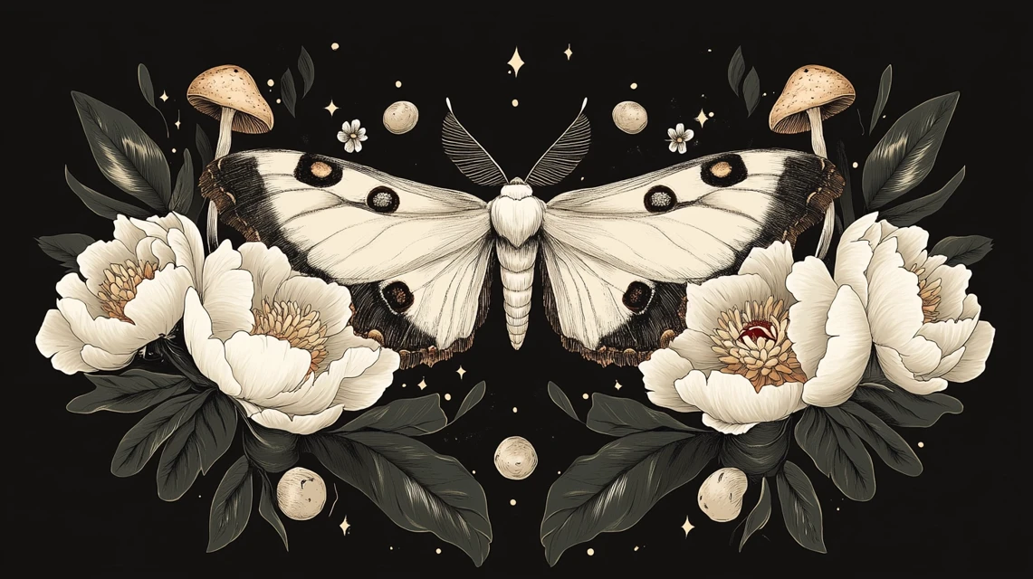 Minimalist Moth Art: Midjourney v5.2 vs v6.1 vs v7.0 - v6.1 - Image 4