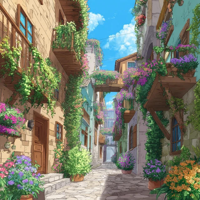MidJourney Flower Alleys: Disney Magic Across Versions - v7.0 - Image 3