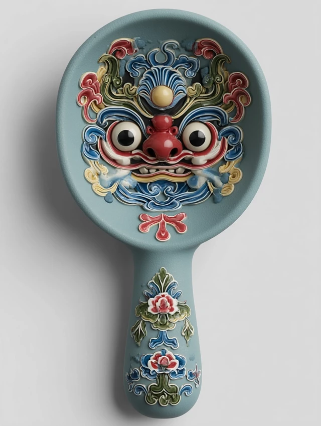 Chinese Opera Pet Food Scoops: MidJourney Version Comparison - v7.0 - Image 4