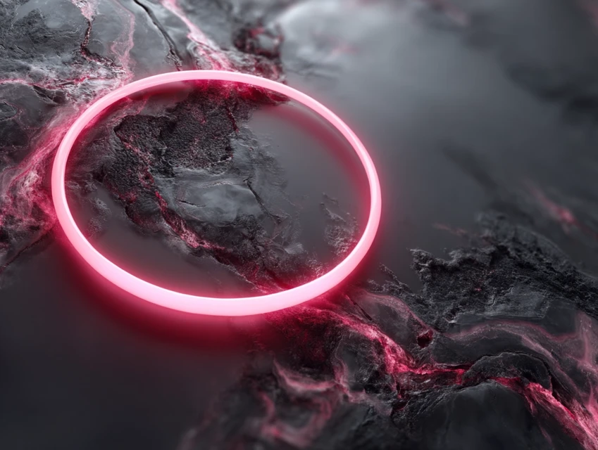 Neon Pink Portal Abstract Art: MJ v5.2-v7.0 Showdown - v7.0 - Image 2