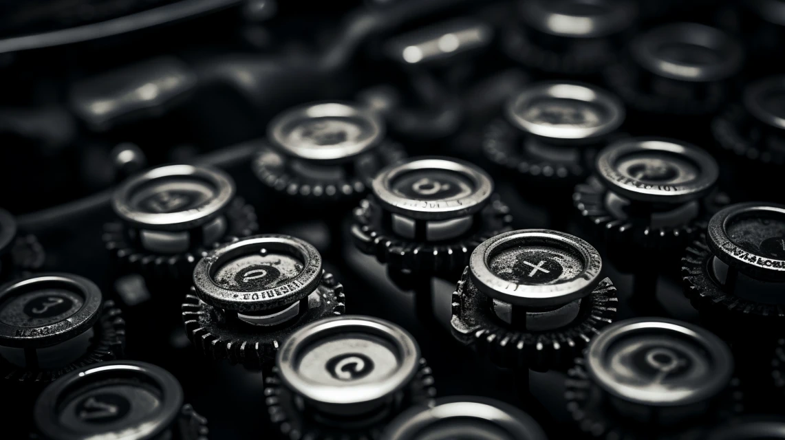 Midjourney: Vintage Typewriter Keys Aesthetic Comparison - v5.2 - Image 3
