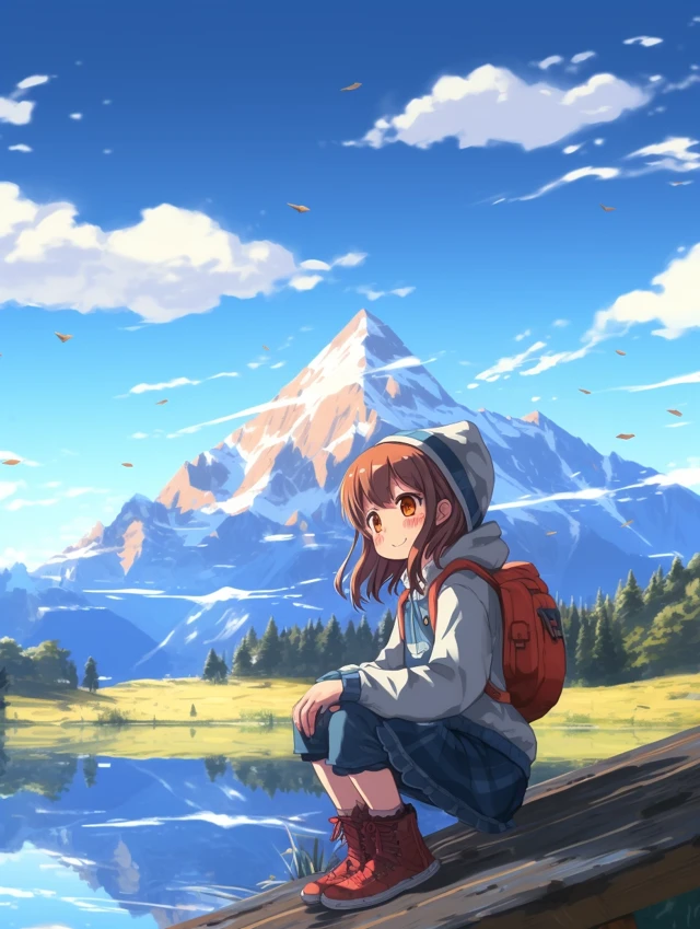 Anime Alpine Scenery: Midjourney v5.2, v6.1, v7 Compared - v5.2 - Image 2