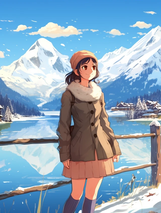 Anime Alpine Scenery: Midjourney v5.2, v6.1, v7 Compared - v5.2 - Image 3