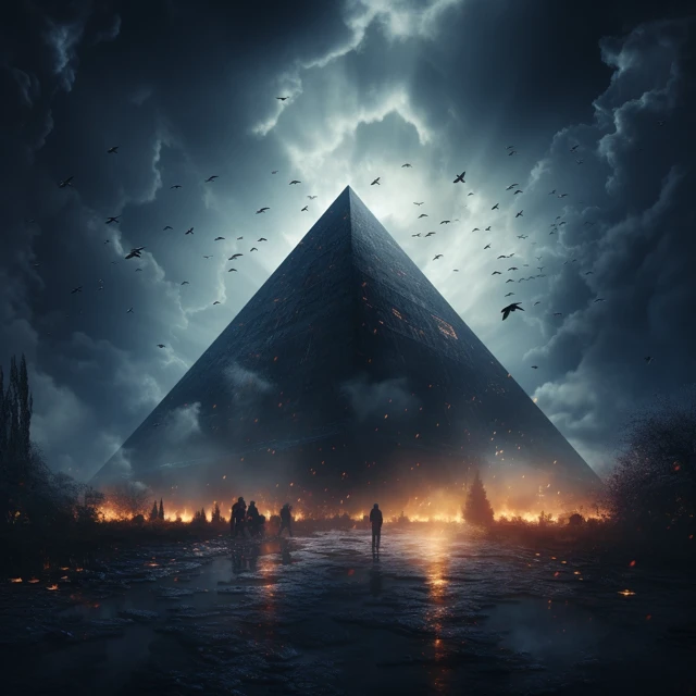 MidJourney Comparison: Ominous Octahedron CCTV Evolution - v5.2 - Image 2