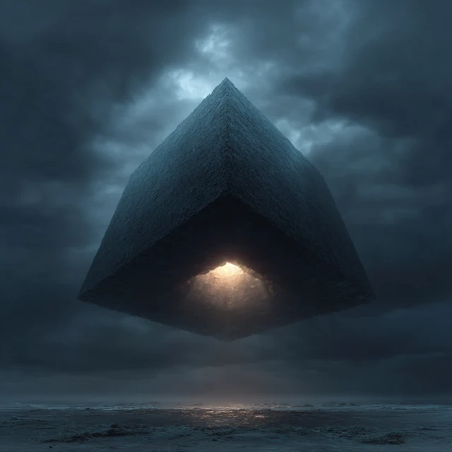 MidJourney Comparison: Ominous Octahedron CCTV Evolution - v7.0 - Image 2