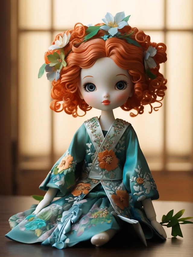 Japanese Art Doll AI Generation: MJ Comparison - v5.2 - Image 2