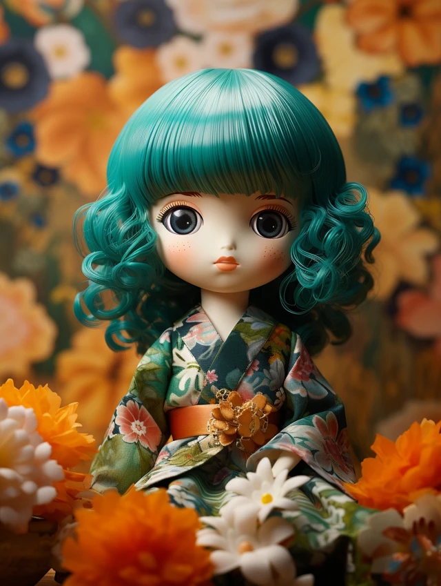 Japanese Art Doll AI Generation: MJ Comparison - v5.2 - Image 4