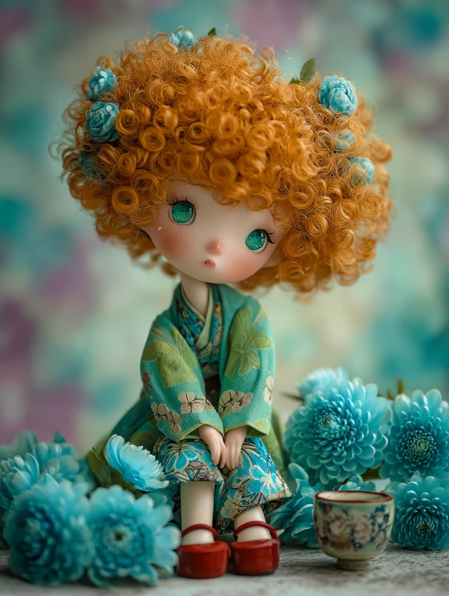 Japanese Art Doll AI Generation: MJ Comparison - v7.0 - Image 1