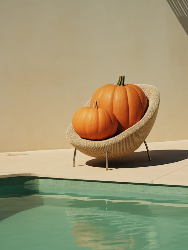 Midjourney: Quiet Summer Surrealism Pumpkin Art Comparison - v5.2 - Image 2